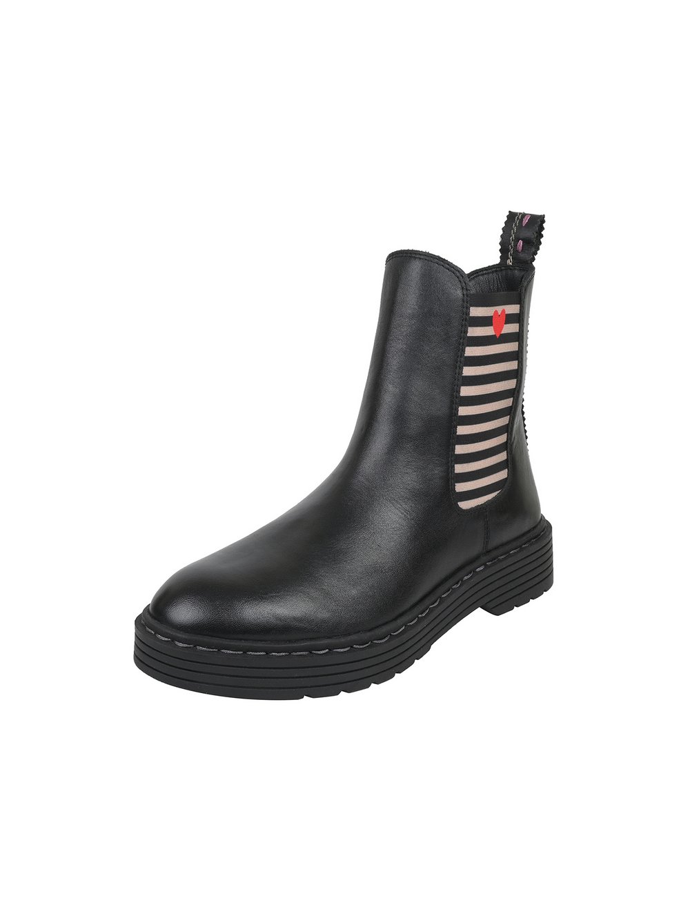 Thumbnail - Crickit Chelsea-Boots Damen Leder schwarz bedruckt, 42