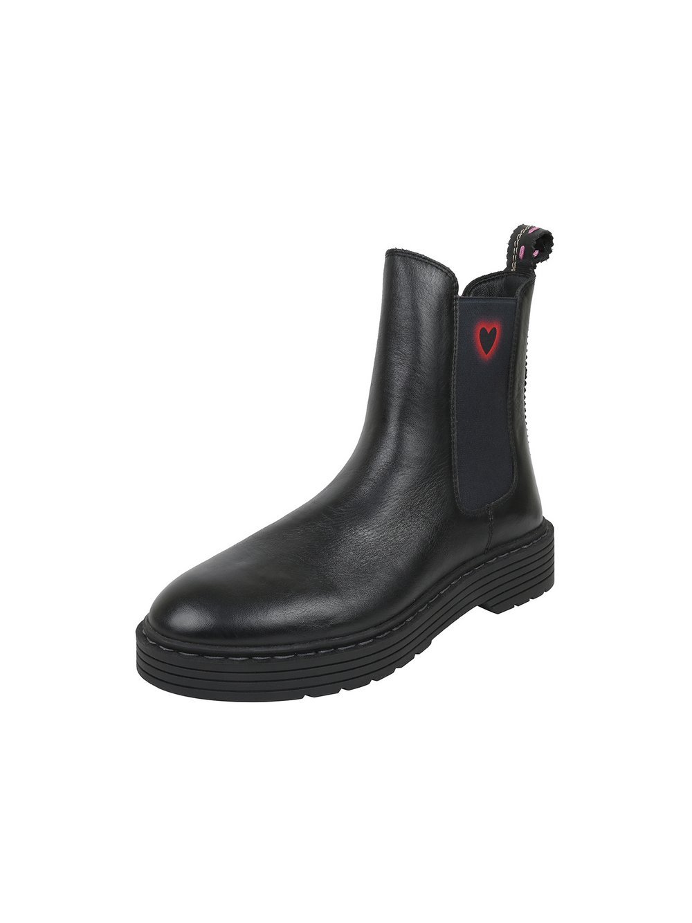 Thumbnail - Crickit Chelsea-Boots Damen Leder schwarz bedruckt, 36