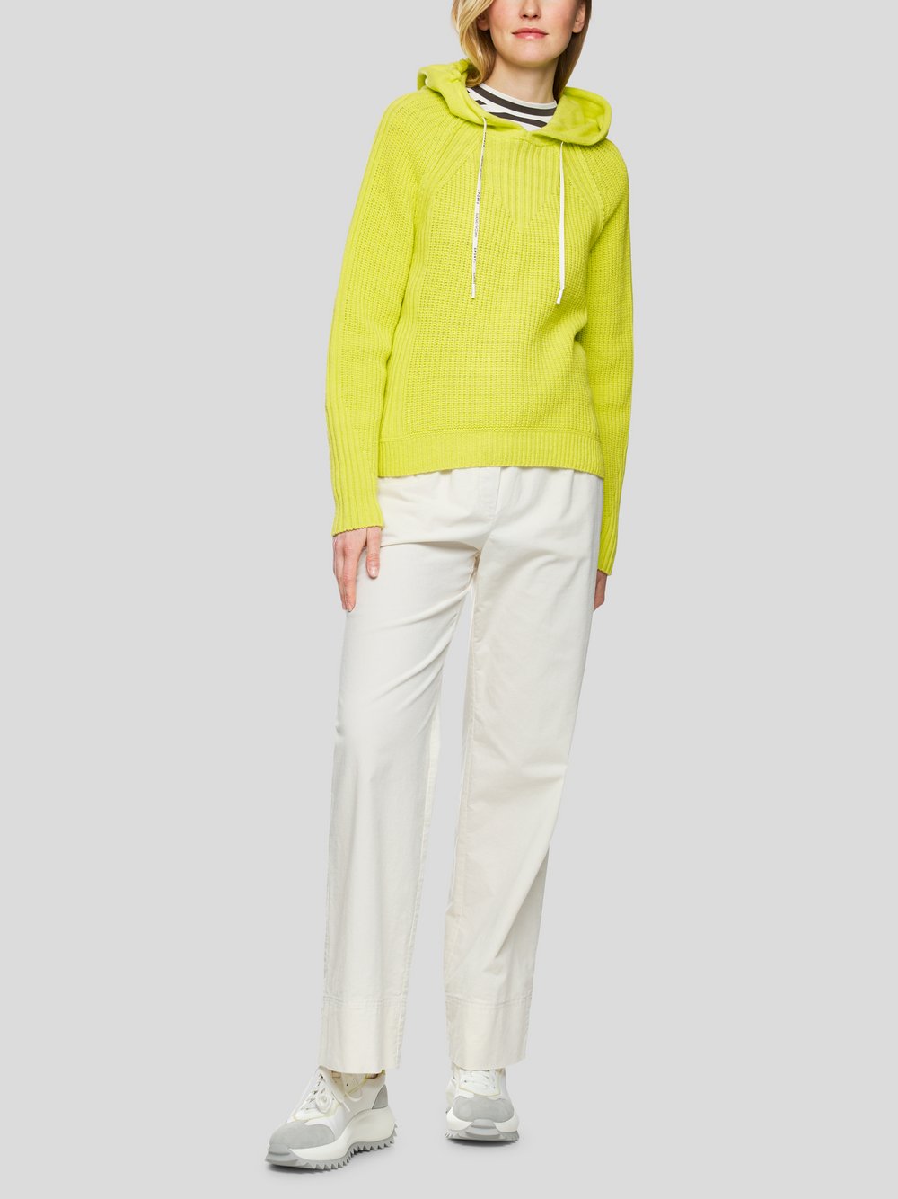 Thumbnail - Marc Cain Pullover Damen Wolle gelb, 42