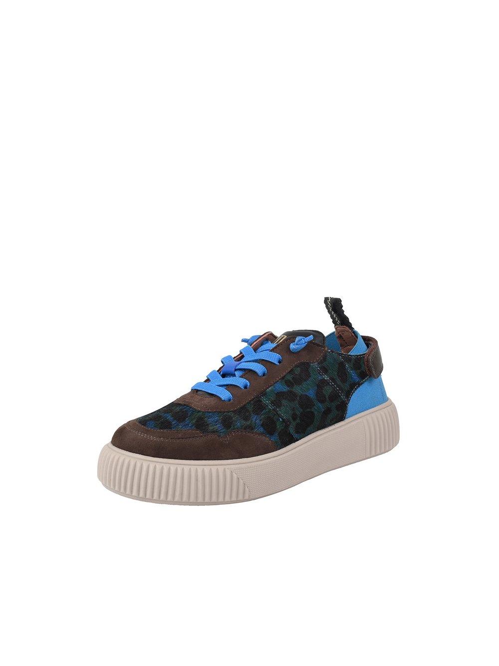 Crickit Sneaker Damen Leder blau bedruckt, 37