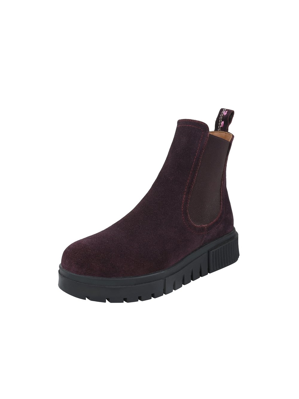 Thumbnail - Crickit Chelsea-Boots Damen Leder rot, 40