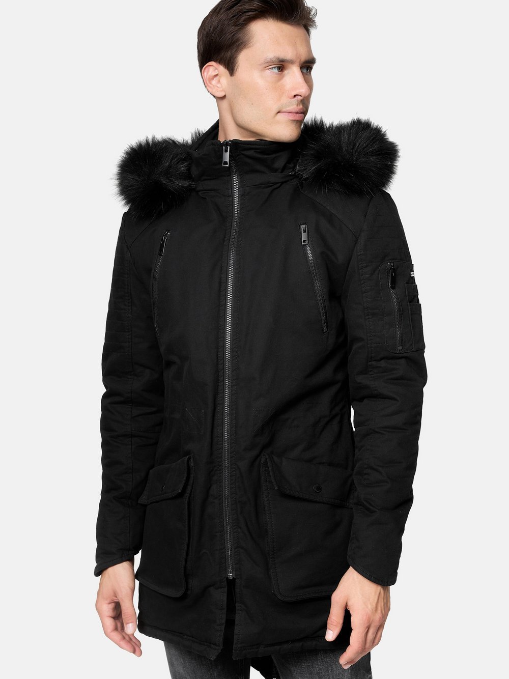 Trueprodigy Parka  Herren Baumwolle schwarz, S
