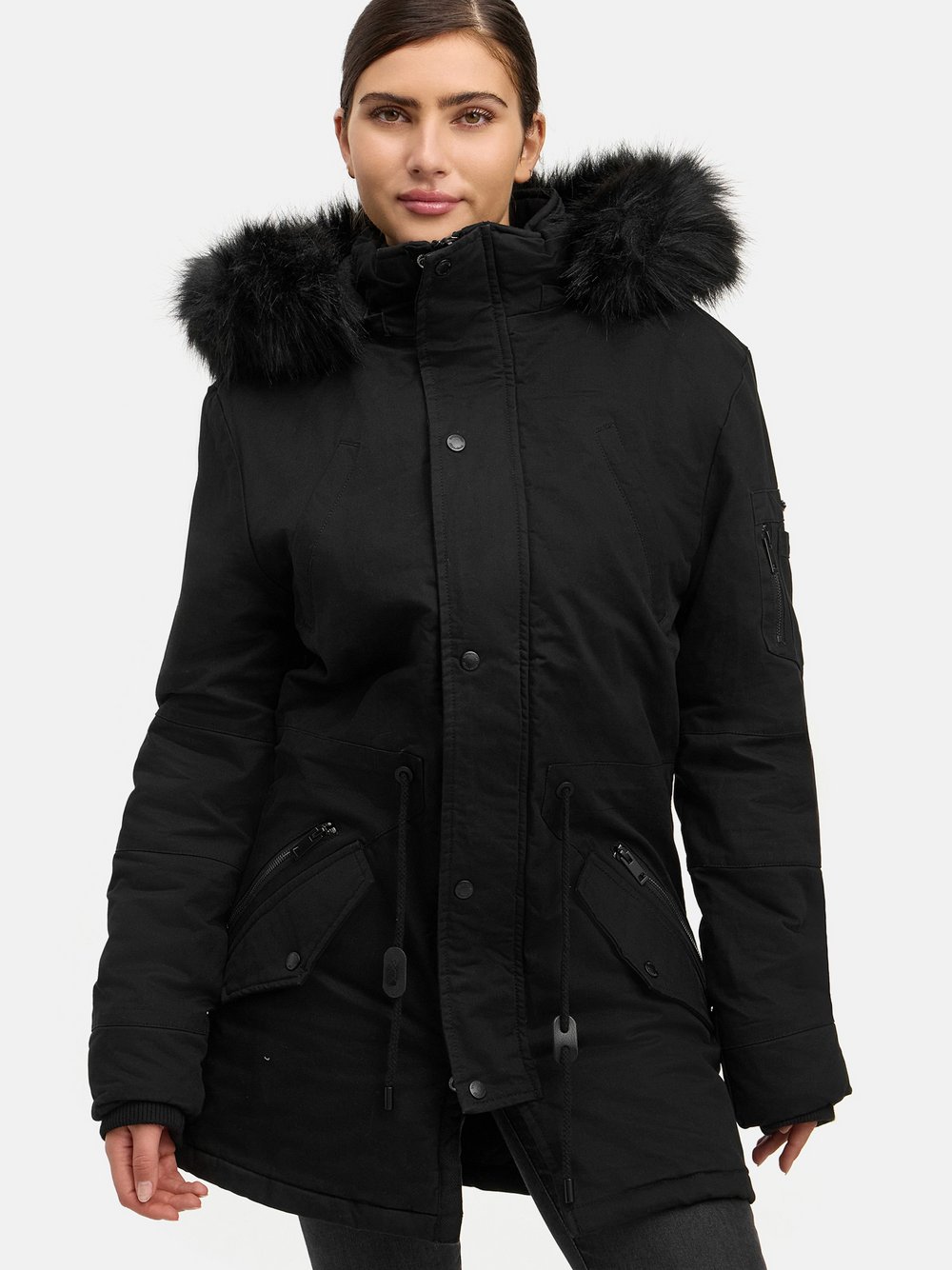 Thumbnail - Trueprodigy Winterjacke Damen Baumwolle schwarz, S