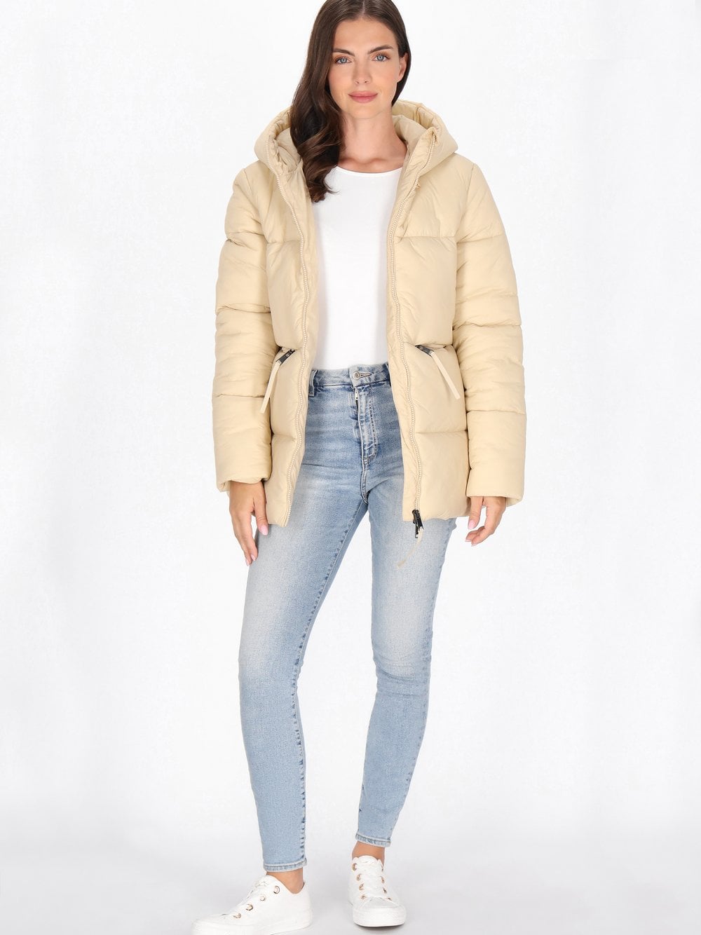 Usha Jacke Damen Polyamid beige, M