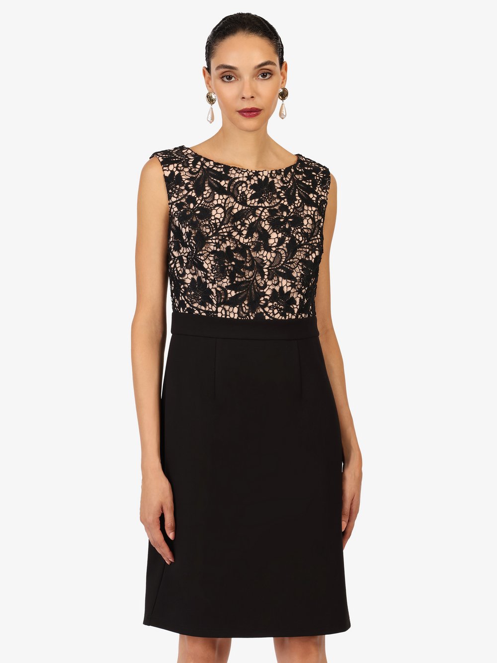 Thumbnail - Kraimod Cocktailkleid Damen Viskose schwarz gemustert, 38