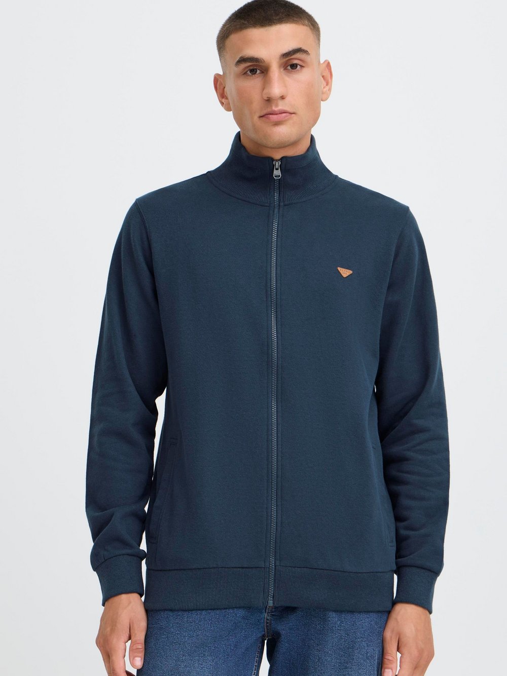 BLEND Sweatjacke Herren Baumwolle blau, M