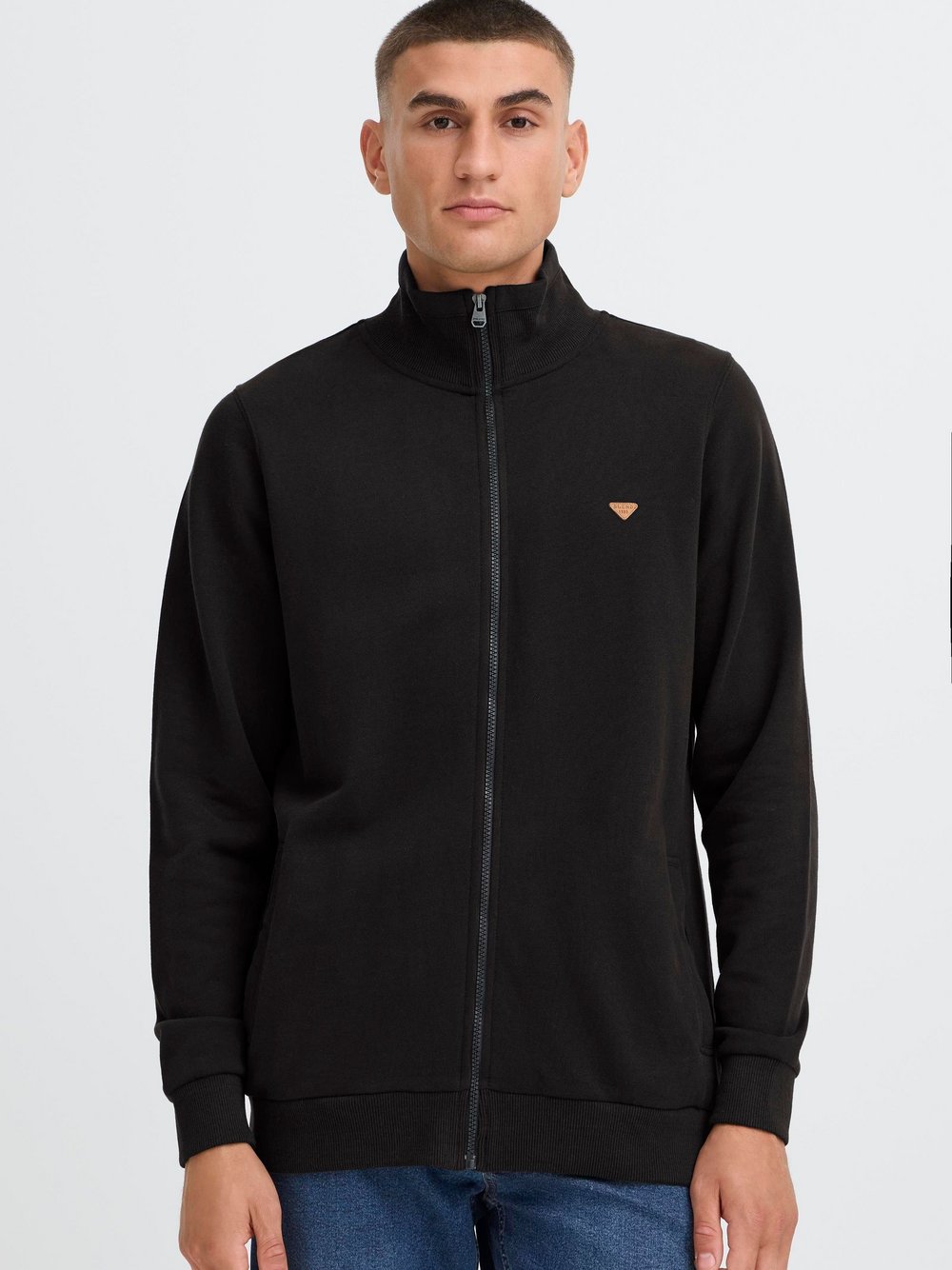 BLEND Sweatjacke Herren Baumwolle schwarz, M