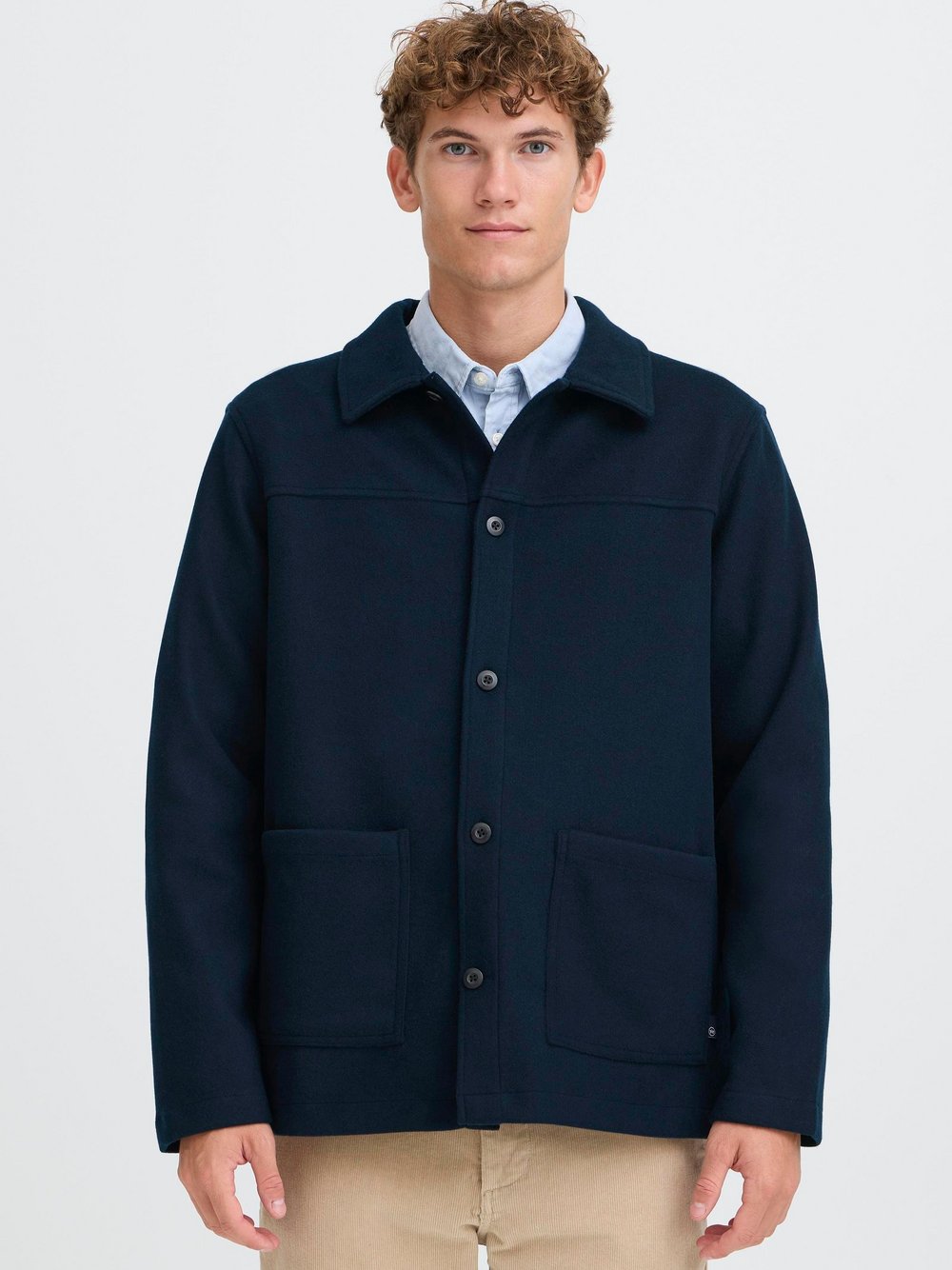 Kronstadt Hemdjacke Herren blau meliert, M