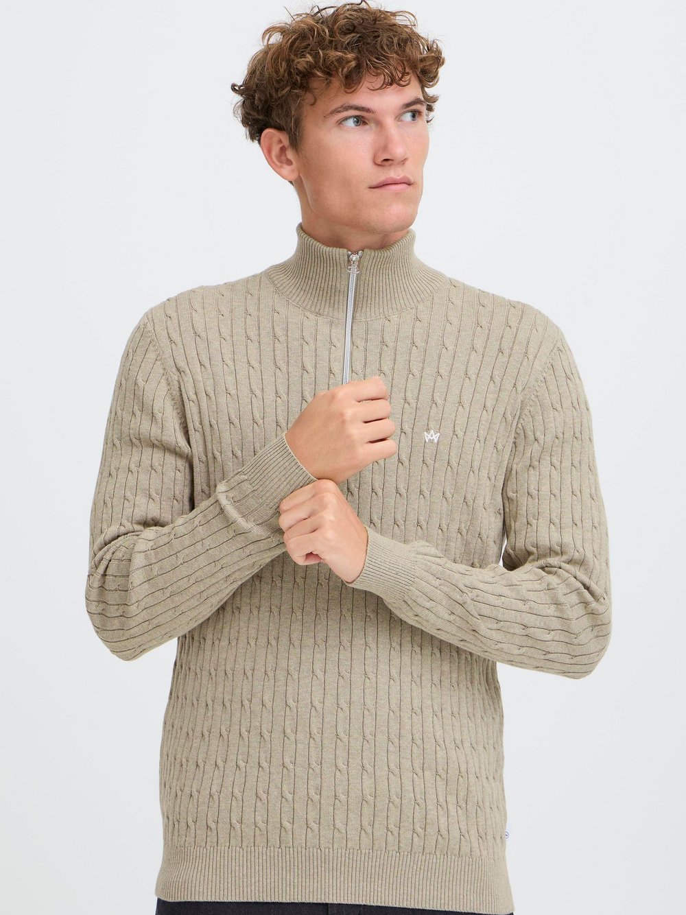 Kronstadt Troyer Herren Baumwolle beige meliert, M