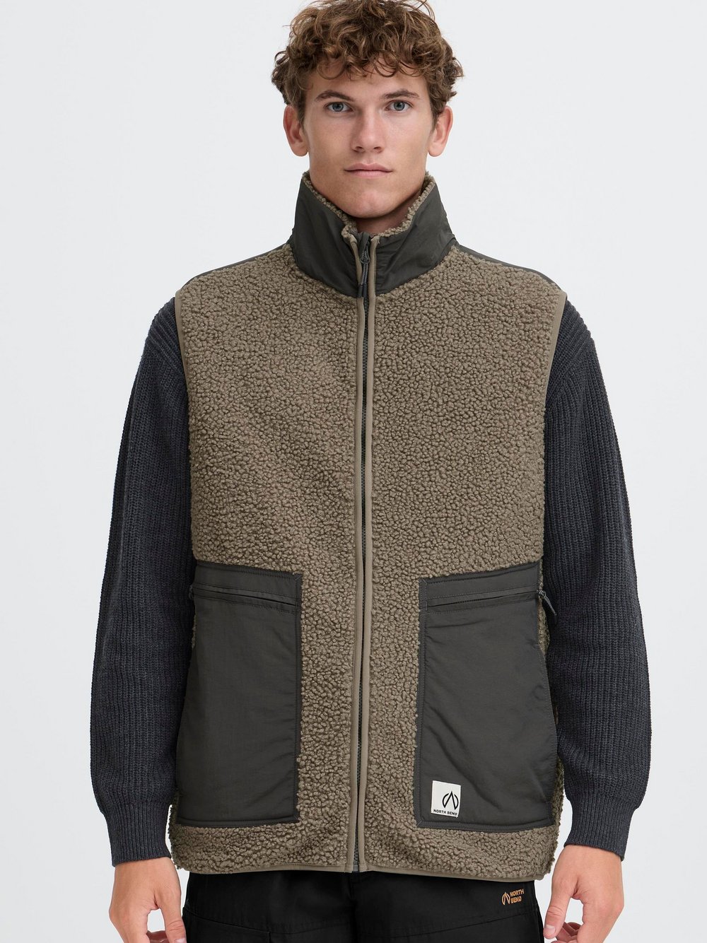 North Bend Funktionsweste Herren beige, XXL