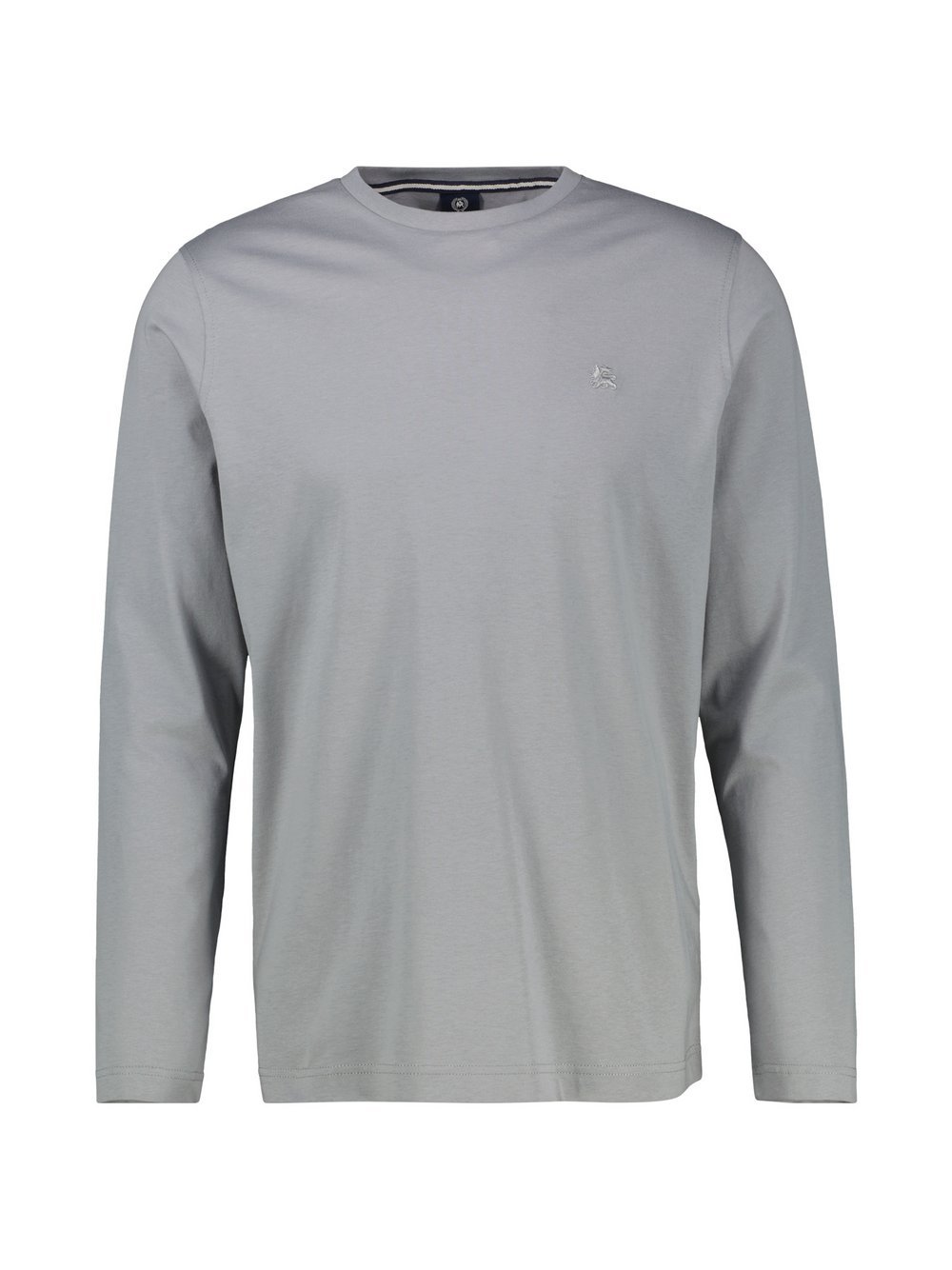 LERROS Langarmshirt Herren Baumwolle grau, XL