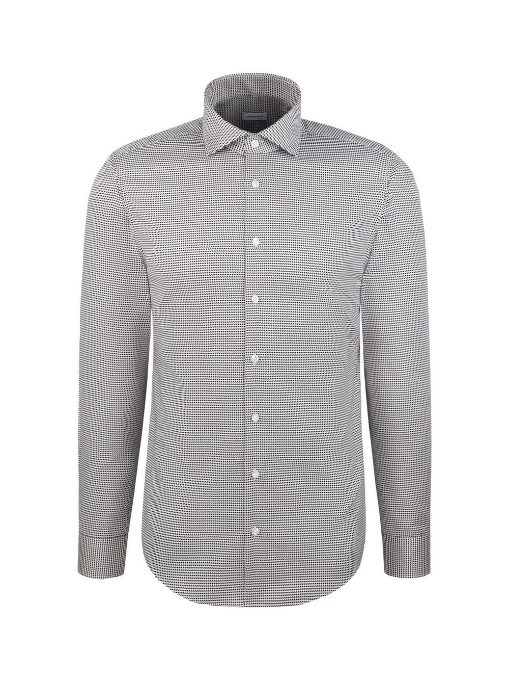 Seidensticker Business Hemd Herren Slim Fit Baumwolle beige gemustert, 39