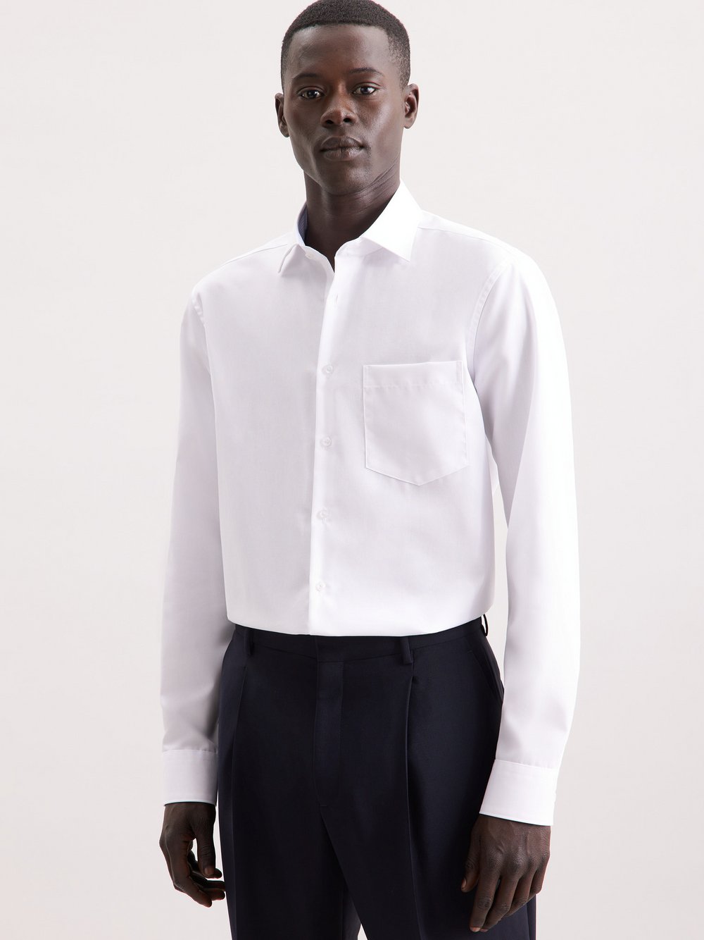 Thumbnail - Seidensticker Business Hemd Herren Regular Fit Baumwolle weiß, 40