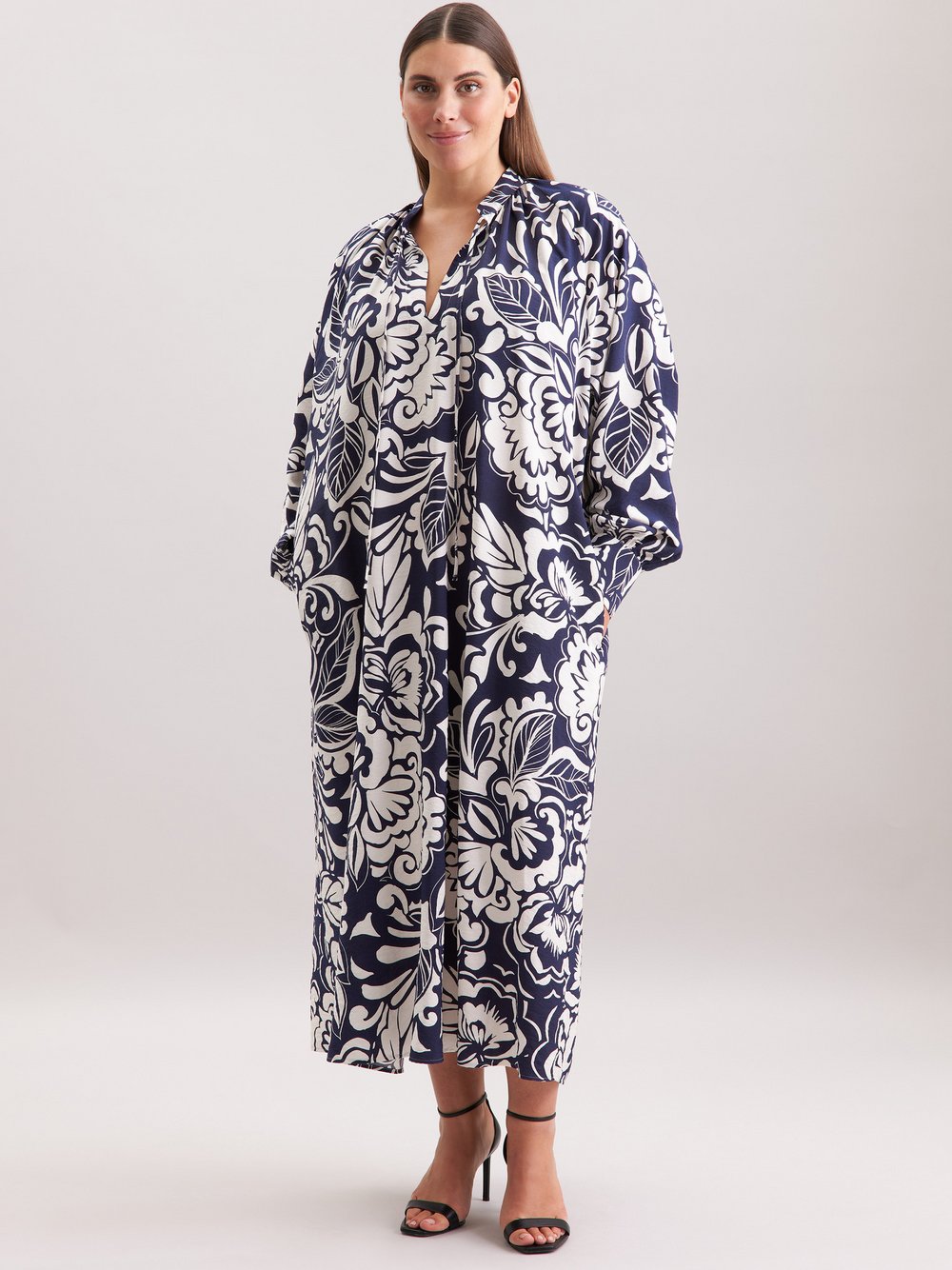 Thumbnail - Seidensticker Kleid Damen Viskose blau bedruckt, 50