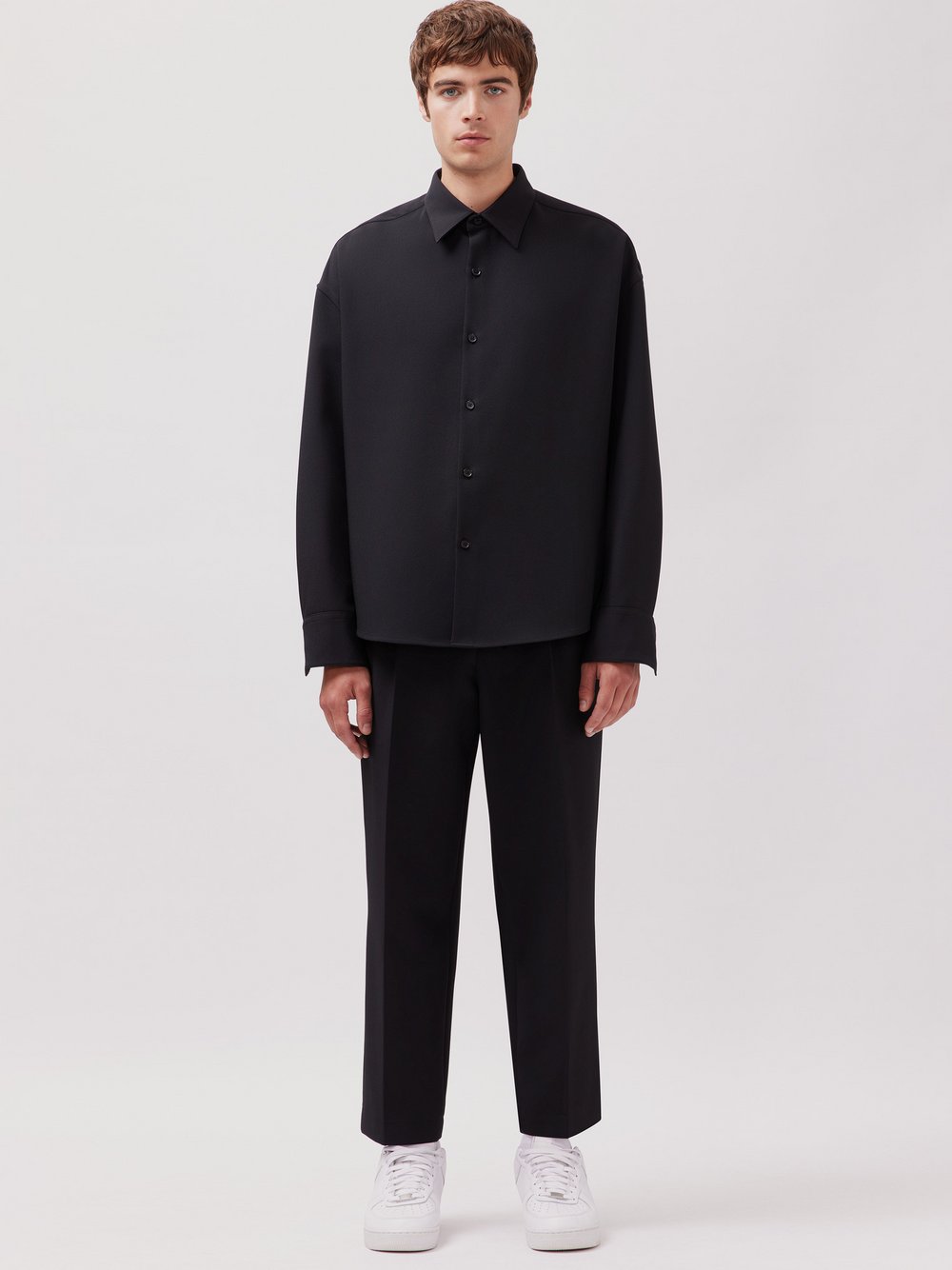 Studio Seidensticker Fashion-Hemd Herren Modern Fit schwarz, M
