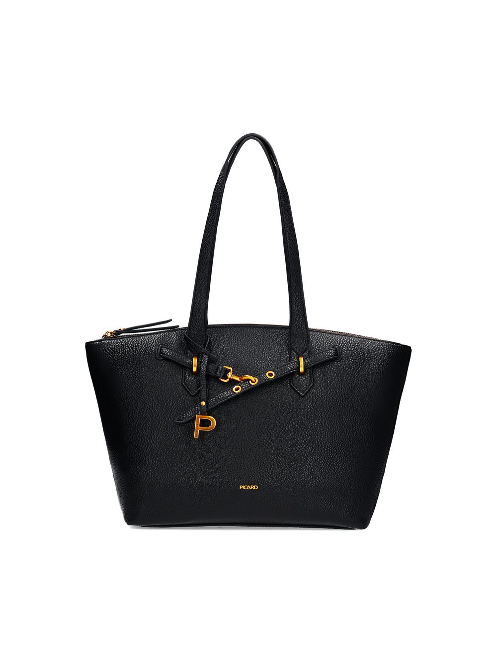PICARD Shopper Damen Kunstleder schwarz strukturiert, ONE SIZE