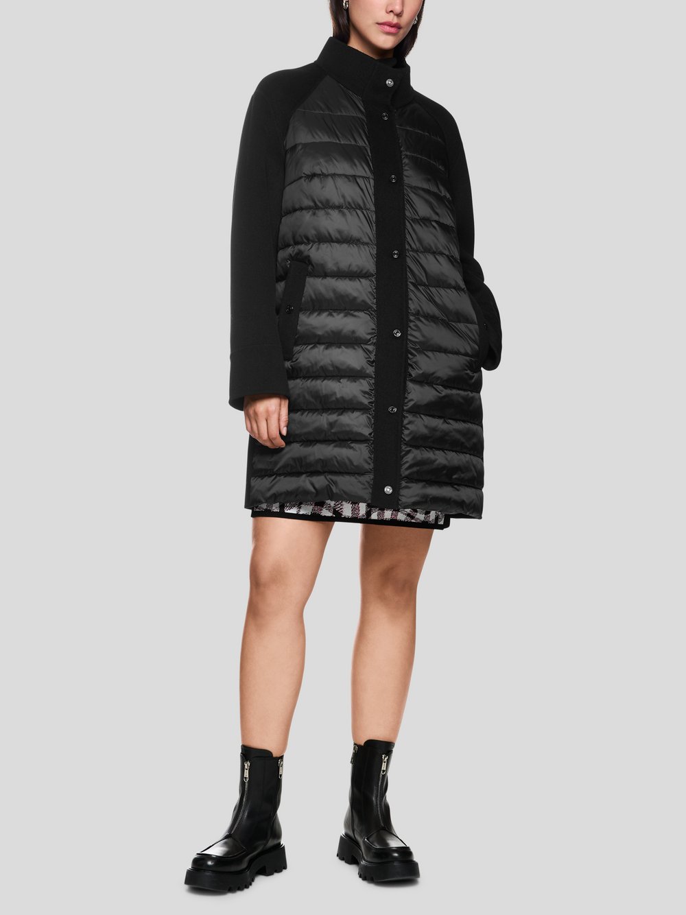 Marc Cain Mantel Damen Wolle schwarz, 36