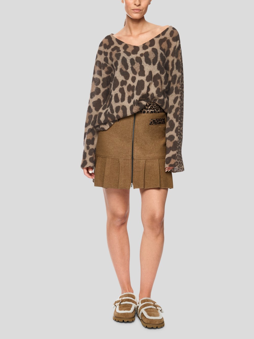 Marc Cain Pullover Damen Wolle beige gemustert, 36
