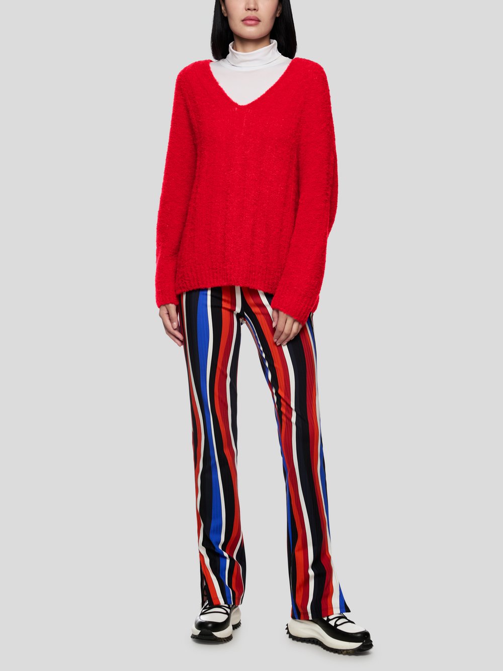 Thumbnail - Marc Cain Pullover Damen rot strukturiert, 38