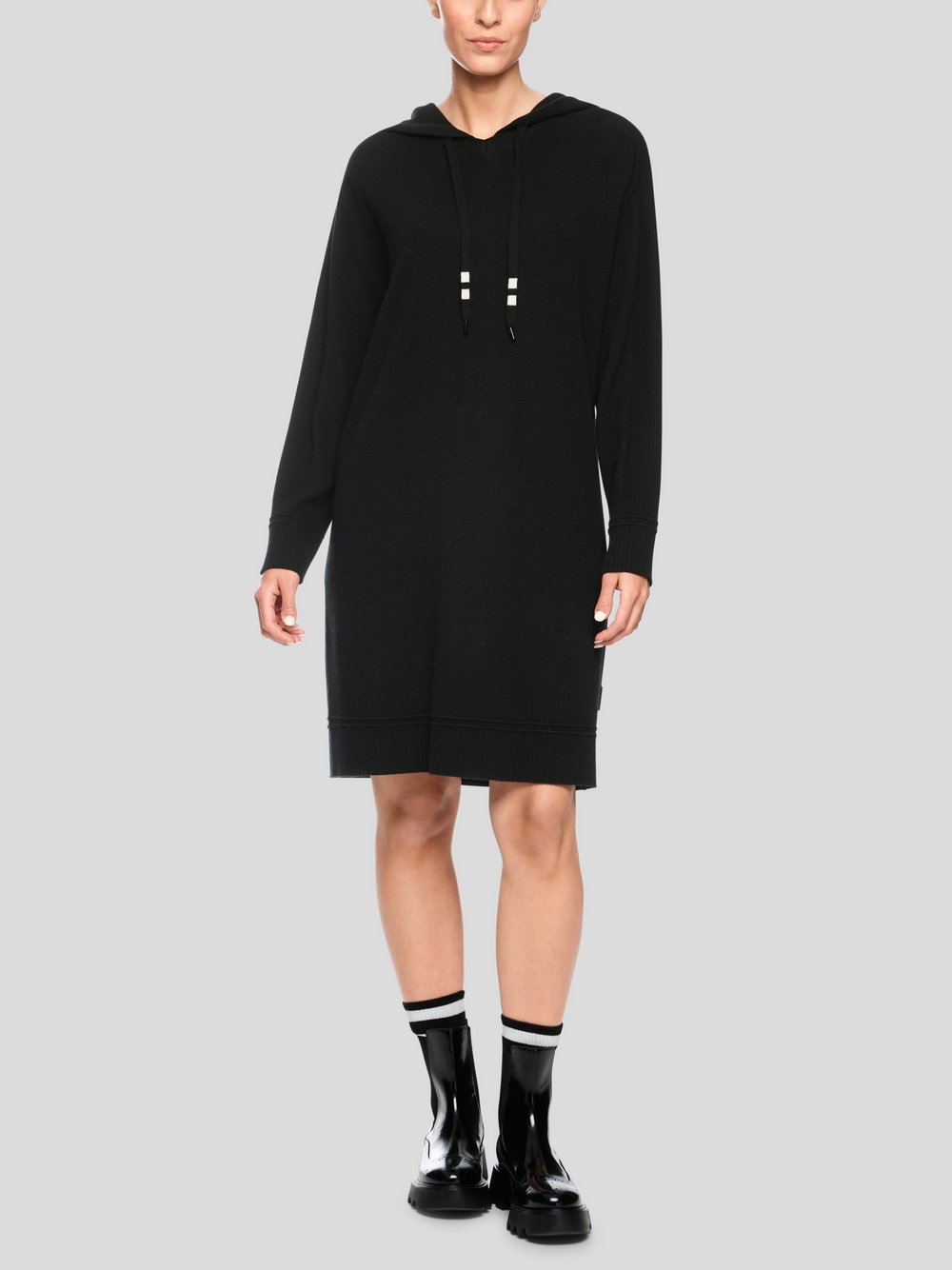 Marc Cain Kleid Damen Schurwolle schwarz, 36