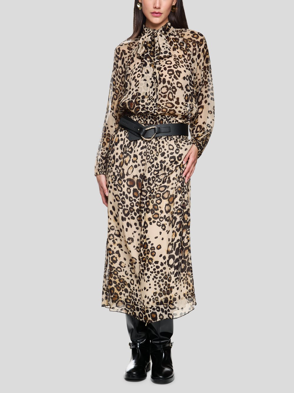 Thumbnail - Marc Cain Rock Damen Viskose beige gemustert, 38