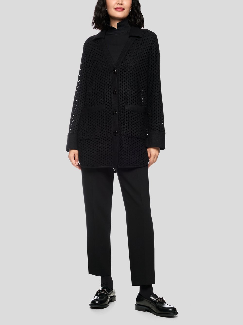 Marc Cain Cardigan Damen Schurwolle schwarz, 34