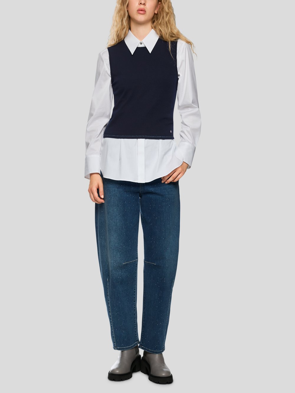 Marc Cain Top Damen Viskose blau, 42
