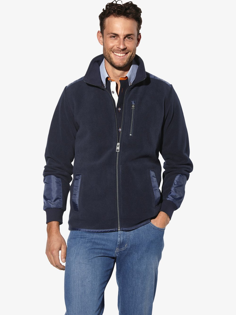 Thumbnail - BABISTA Fleecejacke Herren blau, XXL