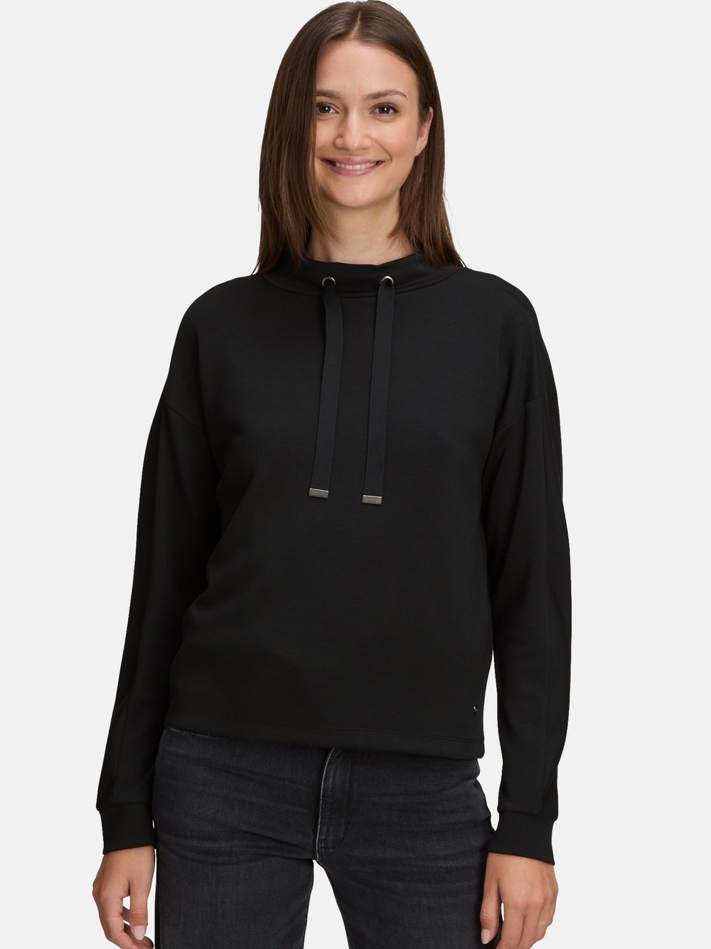 Betty & Co Sweatshirt Damen Modal schwarz, 38