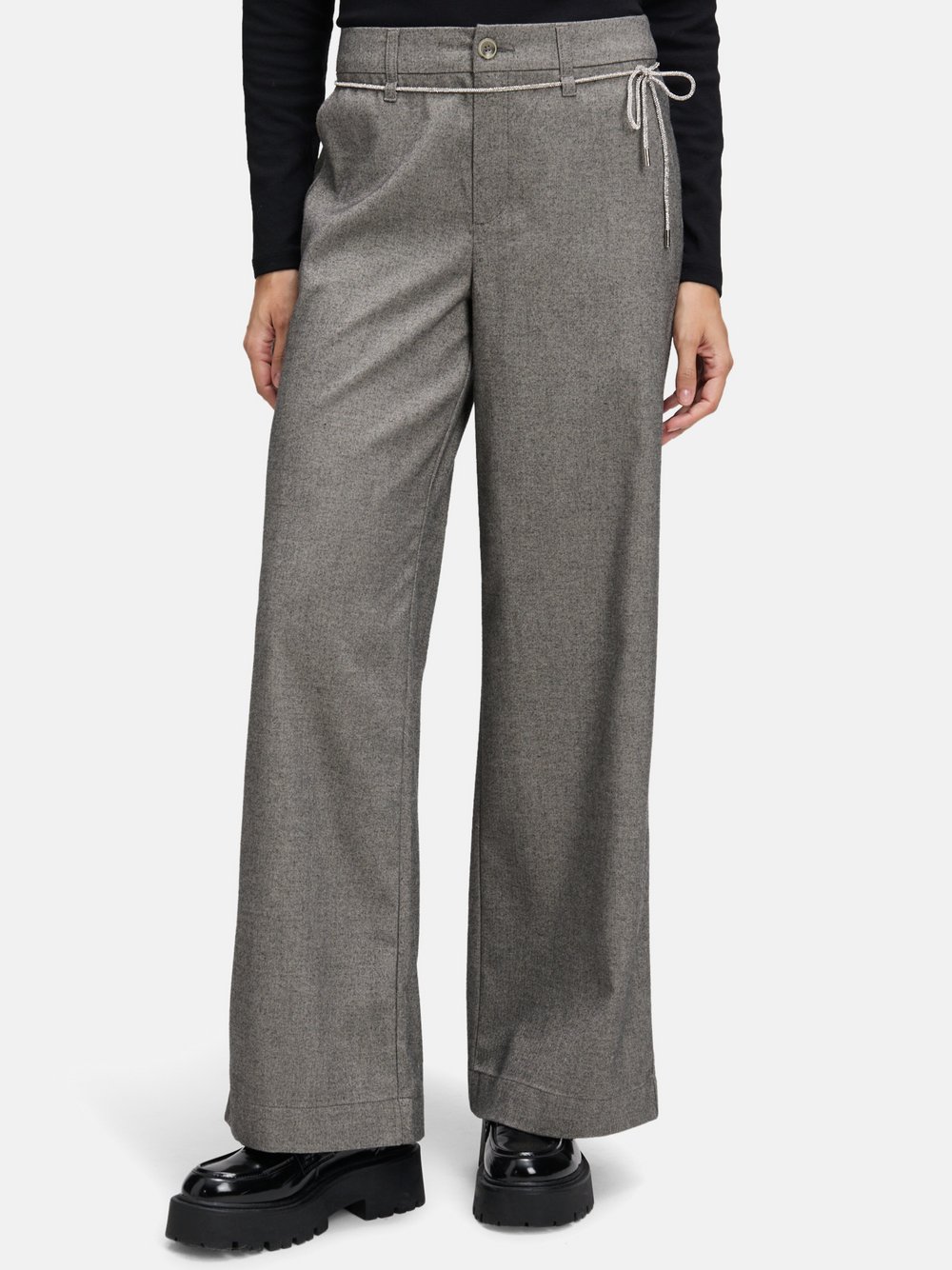 Cartoon Hose Damen grau gemustert, 38