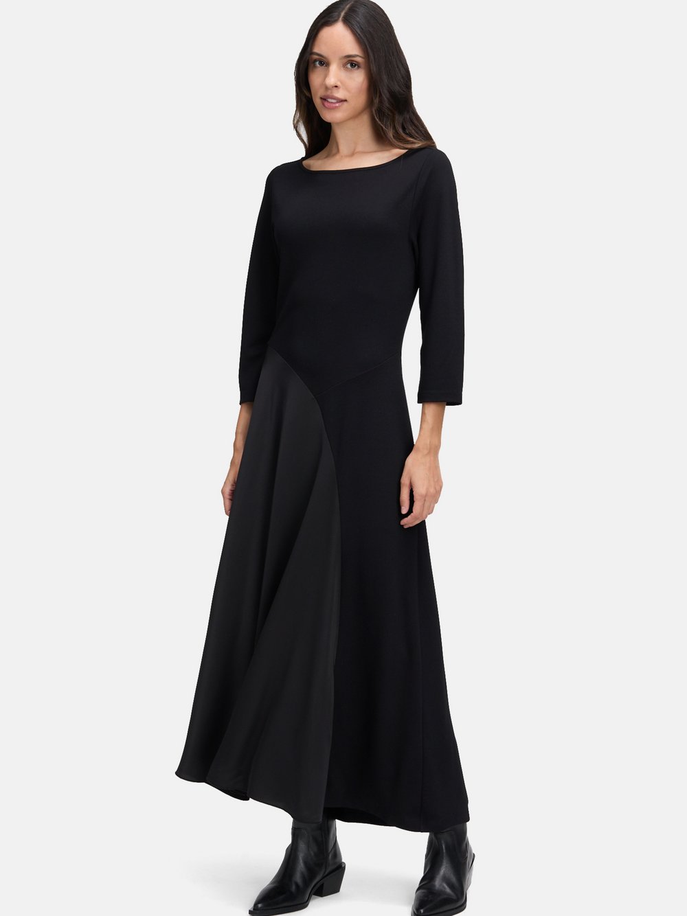 Cartoon Jerseykleid Damen Viskose schwarz, 44