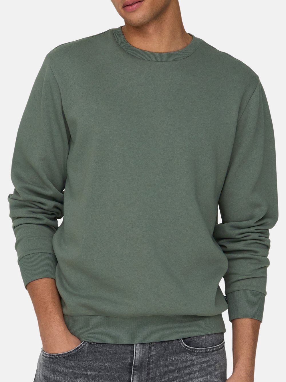 Only&Sons Sweatshirt Ceres im 2er-Pack Herren Baumwolle grün meliert, L