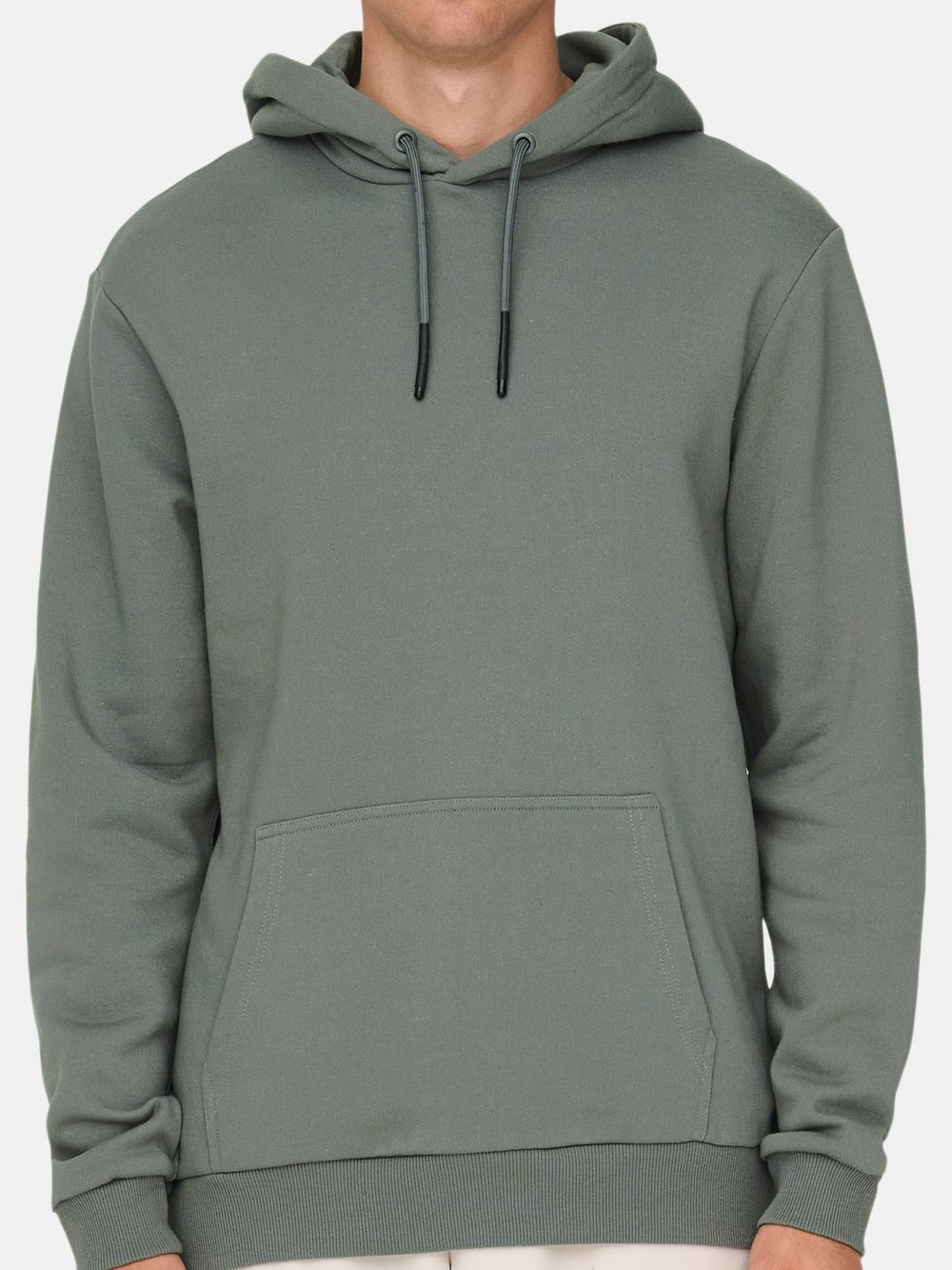 Only&Sons Hoodie Herren Baumwolle grün, M