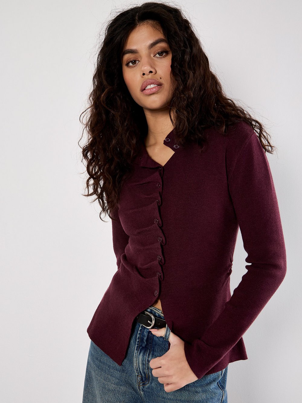 Apricot Pullover Damen Viskose rot, 34