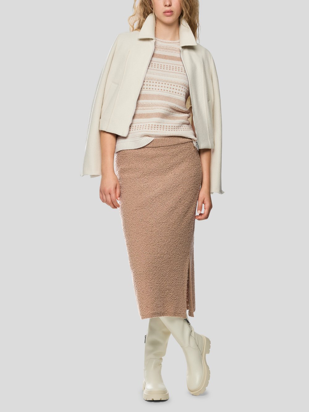 Marc Cain Rock Damen Wolle braun, 40