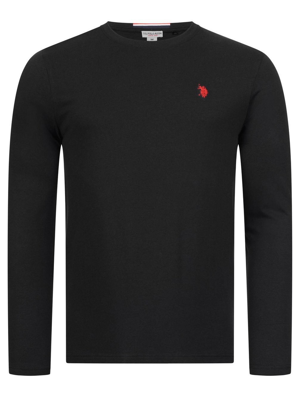 U.S. Polo Assn. Longsleeve  Herren Baumwolle schwarz, L