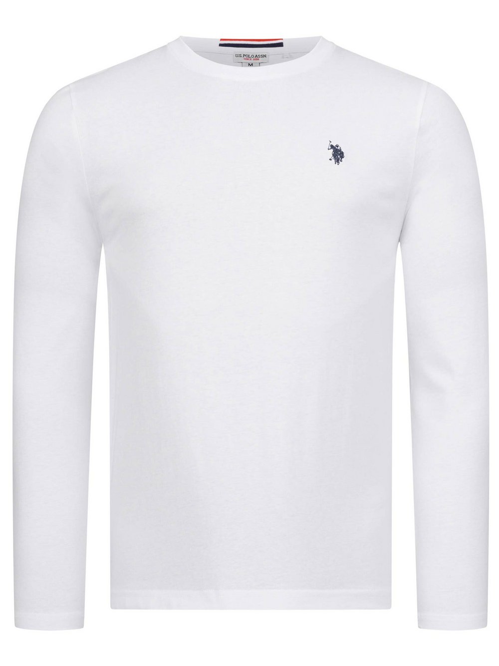 Thumbnail - U.S. Polo Assn. Longsleeve  Herren Baumwolle weiß, XL