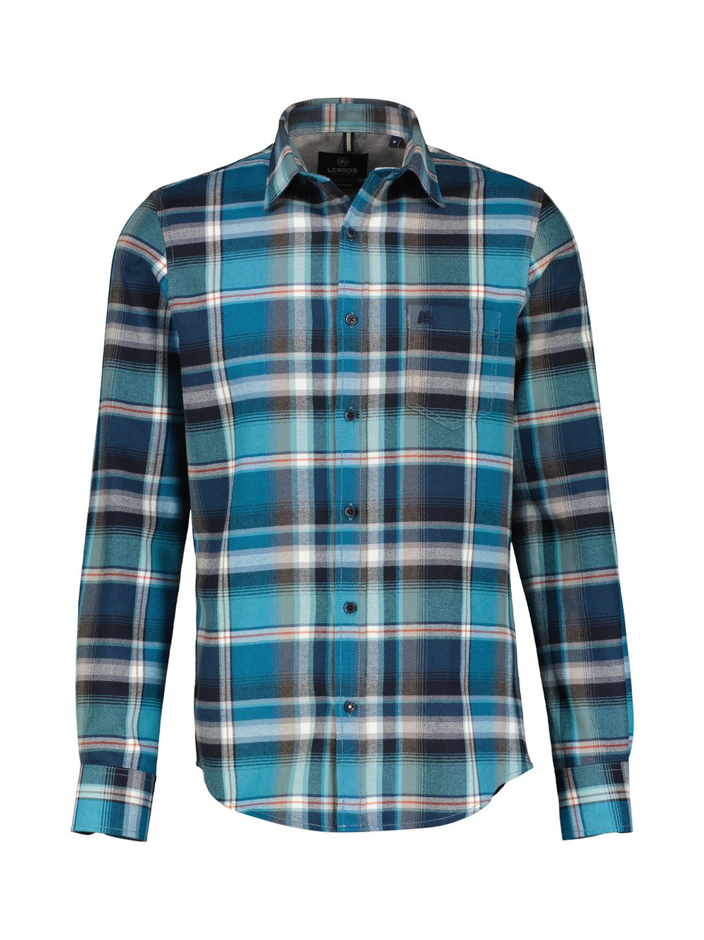 Thumbnail - LERROS Karohemd Herren Regular Fit Baumwolle blau kariert, 5XL