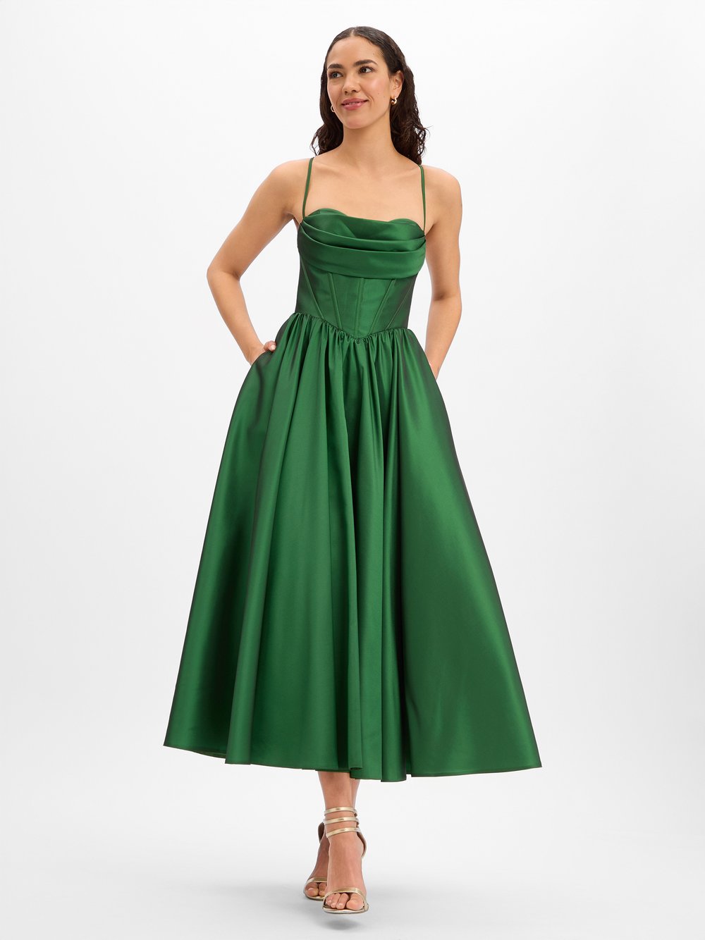 Marie Lund Abendkleid Damen grün, 40