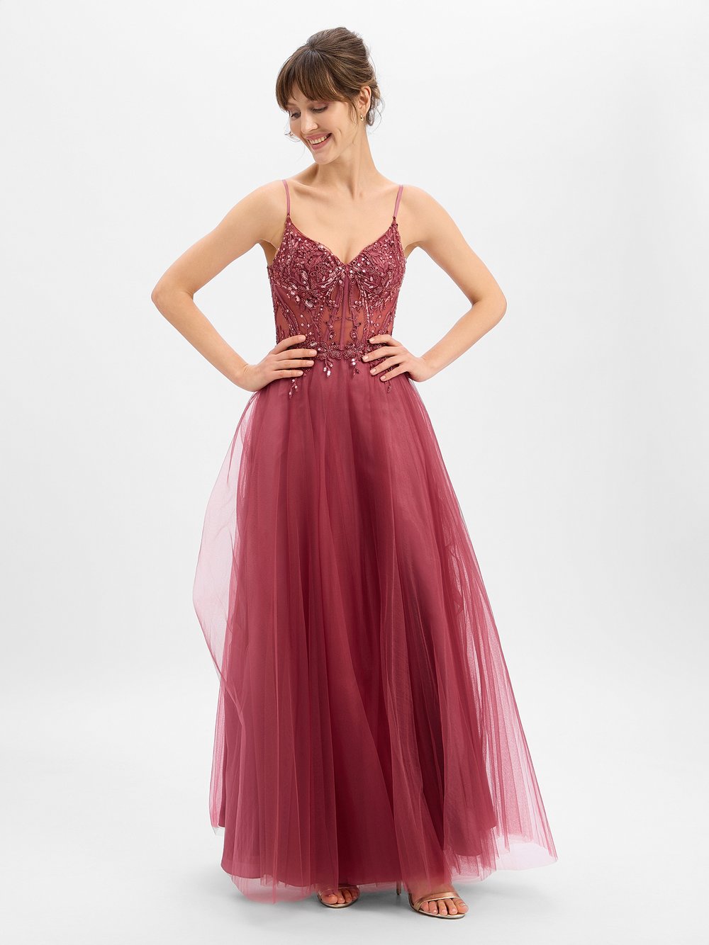 Luxuar Fashion Abendkleid Damen rot, 40