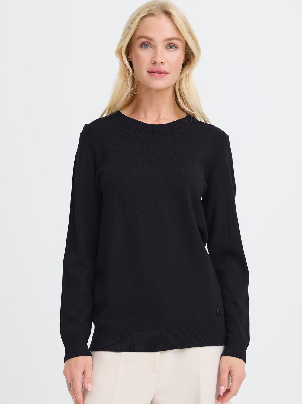 Thumbnail - OXMO Strickpullover Damen Viskose schwarz, M