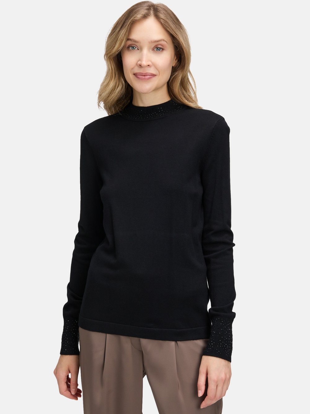 Betty Barclay Feinstrickpullover Damen Viskose schwarz, 38