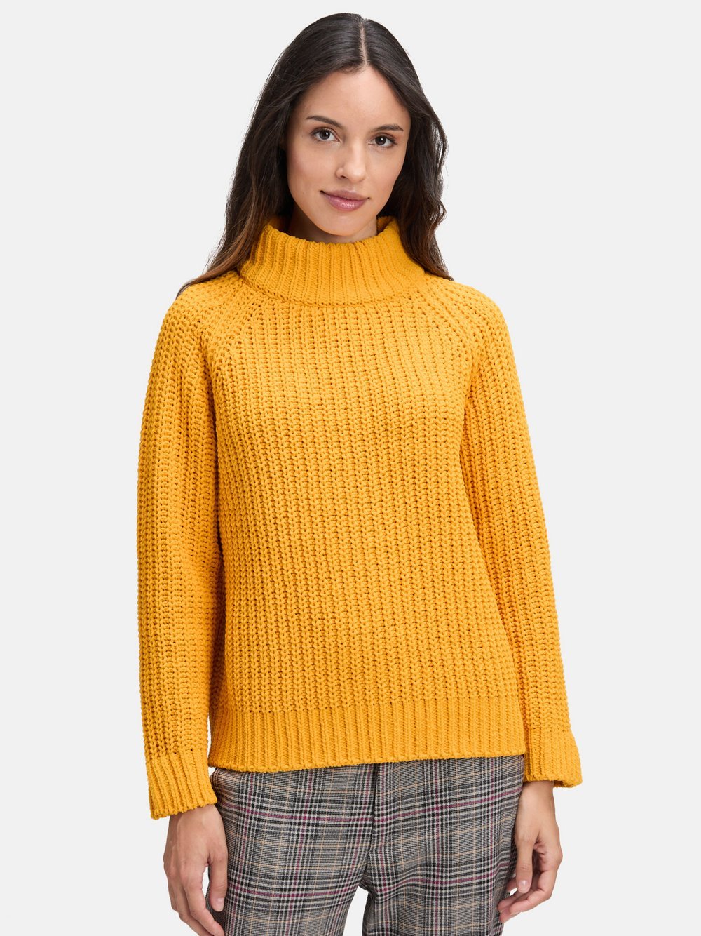 Cartoon Strickpullover Damen orange, 36