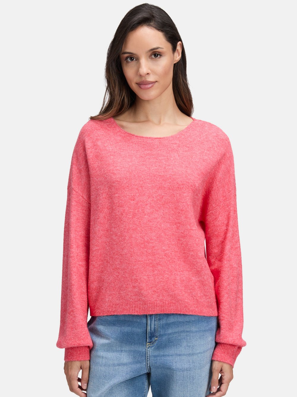 Cartoon Strickpullover Damen rot, 34