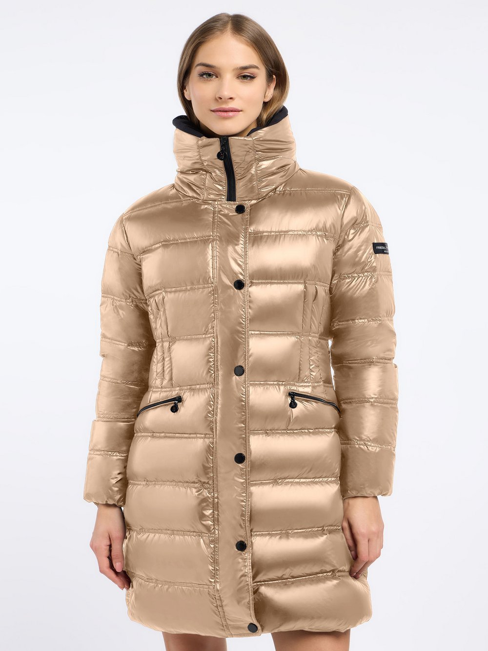 Thumbnail - Frieda & Freddies Steppjacke Damen beige, 34