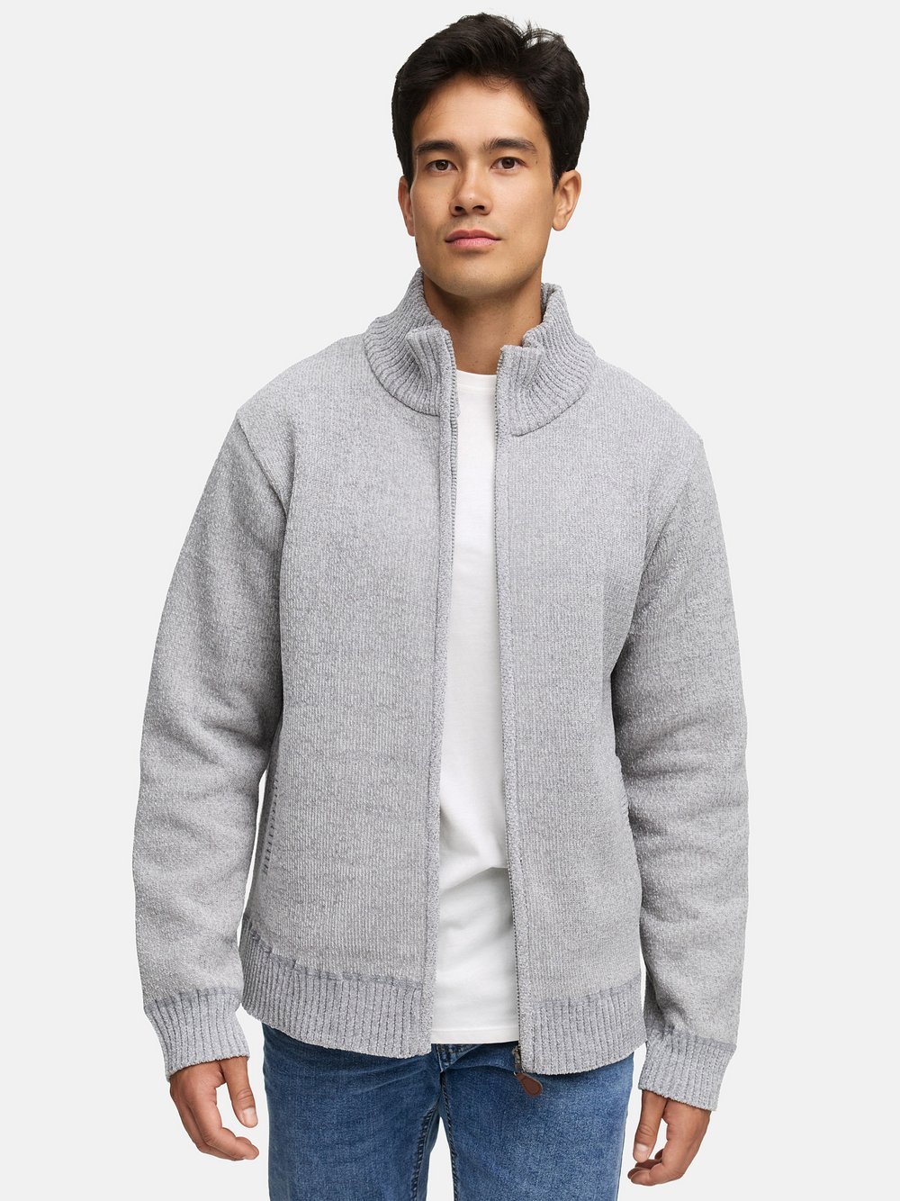 Indicode Strickjacke Herren grau, M