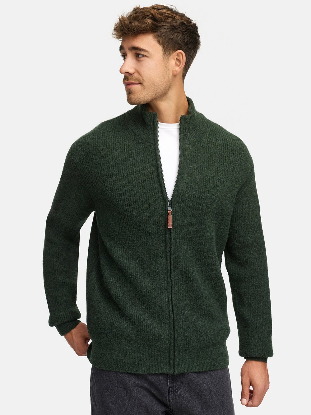 Thumbnail - Indicode Strickjacke Herren grün, XL