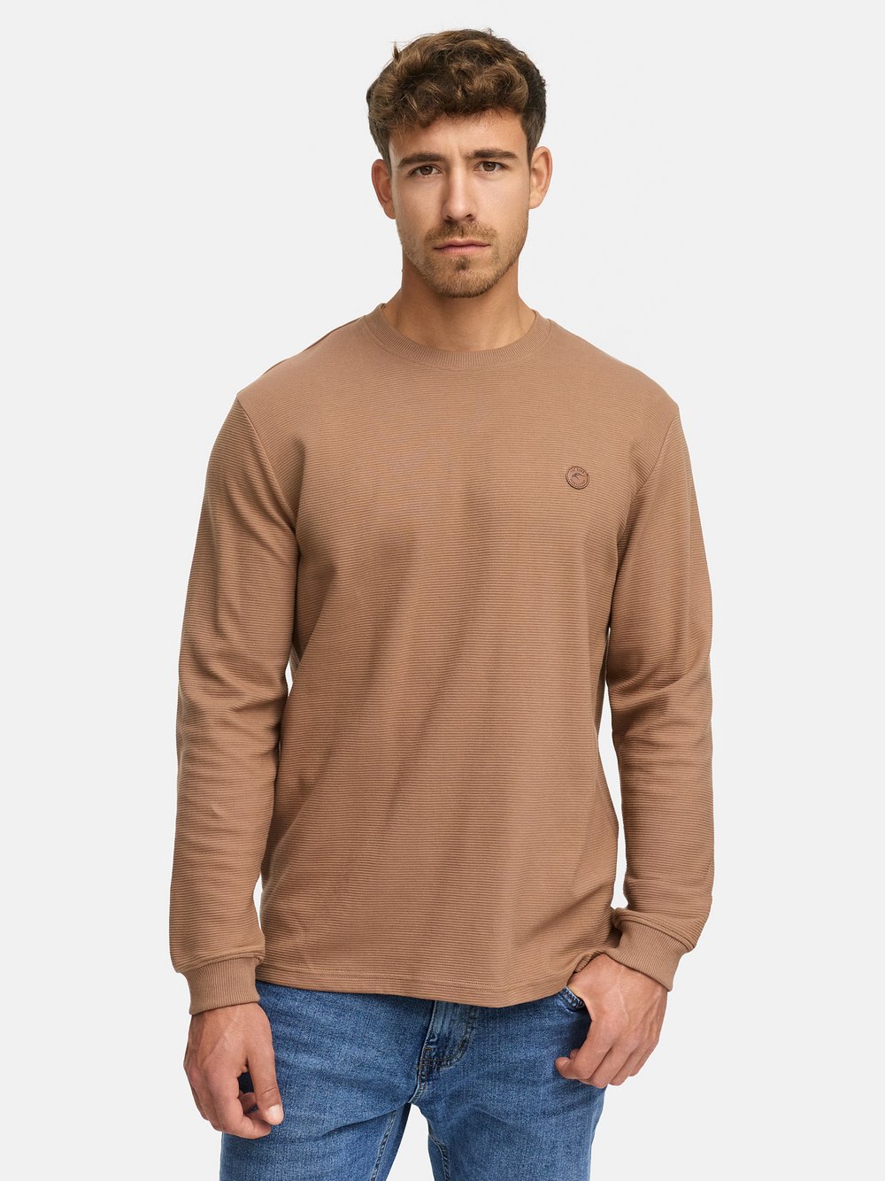 Indicode Sweatshirt Herren Baumwolle braun, XXL