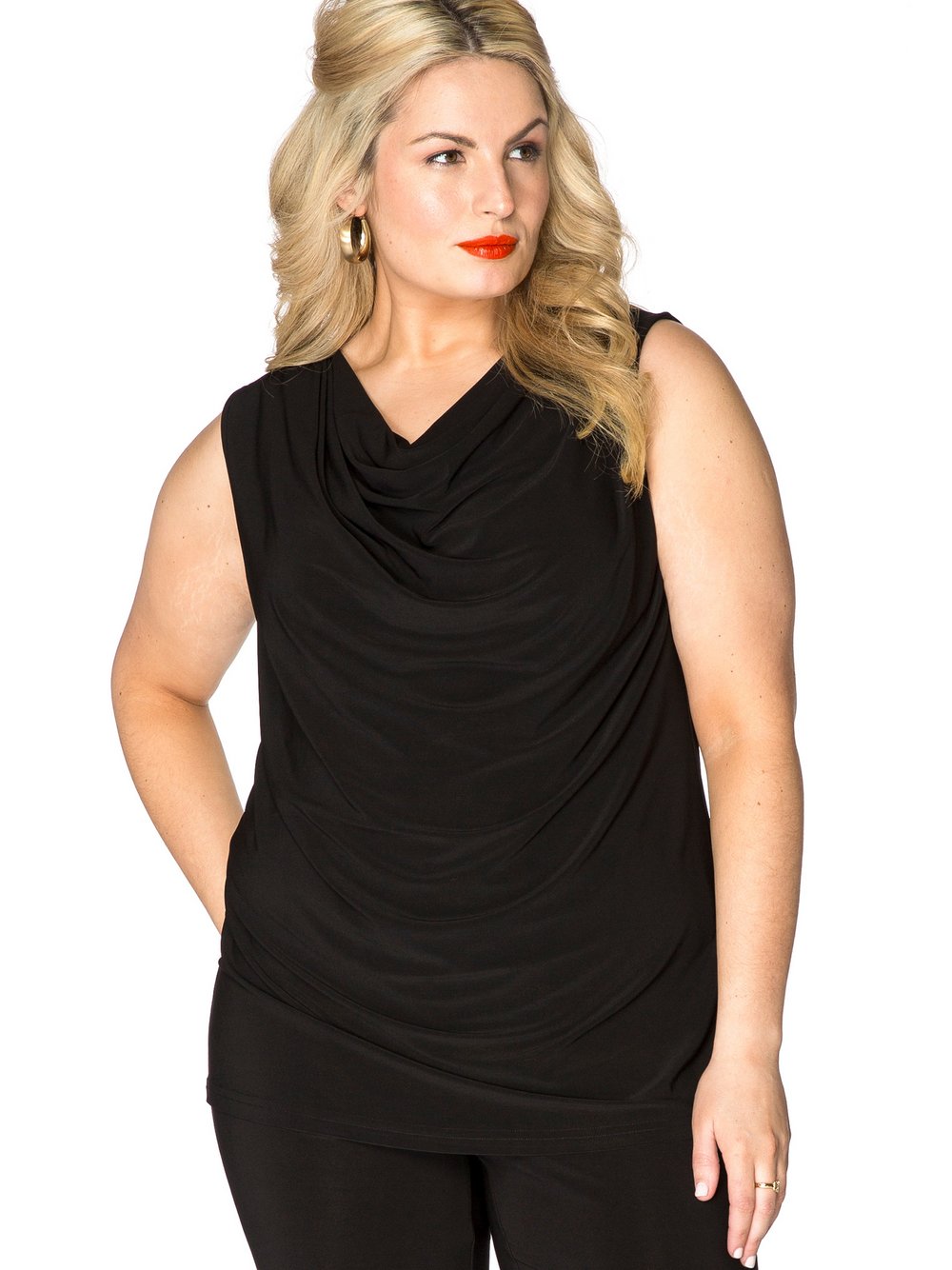 Thumbnail - YOEK Top Damen schwarz, 46-48