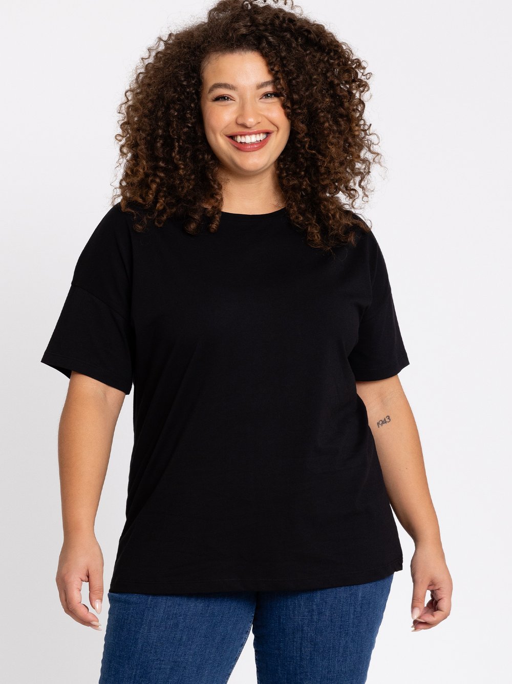 YOEK T-Shirt Damen Baumwolle schwarz, XXXL